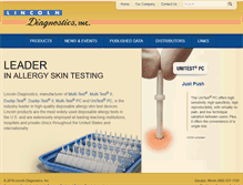 Tablet Screenshot of lincolndiagnostics.com